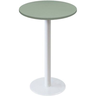 RestooTab Stehtisch Rome weiß rund - Dekore Uni; 113x60 cm (HxØ); hellgrün; rund RestooTab Stehtisch Rome weiß rund - Dekore Uni; 113x60 cm (HxØ); hellgrün; rund