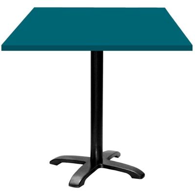 RestooTab Tisch Bazila quadratisch - Dekor Uni; 70x70x74 cm (LxBxH); Platte blau, Gestell schwarz; quadratisch RestooTab Tisch Bazila quadratisch - Dekor Uni; 70x70x74 cm (LxBxH); Platte blau, Gestell schwarz; quadratisch