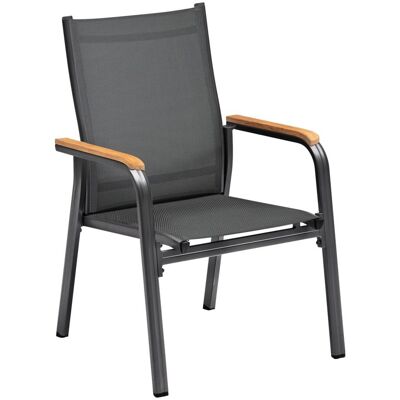 KETTLER Stapelsessel zerlegt GRANADA; 66x69x98 cm (BxTxH); anthrazit; Gestell anthrazit KETTLER Stapelsessel zerlegt GRANADA; 66x69x98 cm (BxTxH); anthrazit; Gestell anthrazit