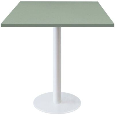 RestooTab Tisch Rome weiß quadratisch - Dekore Uni; 70x70x75 cm (LxBxH); hellgrün; quadratisch RestooTab Tisch Rome weiß quadratisch - Dekore Uni; 70x70x75 cm (LxBxH); hellgrün; quadratisch