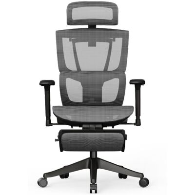 FlexiSpot Ergonomischer Bürostuhl Mesh-Sitz, ausziehbare Fußstütze; 71x47x65 cm (BxHxT); dunkelgrau FlexiSpot Ergonomischer Bürostuhl Mesh-Sitz, ausziehbare Fußstütze; 71x47x65 cm (BxHxT); dunkelgrau