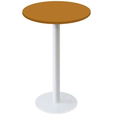 RestooTab Stehtisch Rome weiß rund - Dekore Uni; 113x60 cm (HxØ); senf; rund RestooTab Stehtisch Rome weiß rund - Dekore Uni; 113x60 cm (HxØ); senf; rund