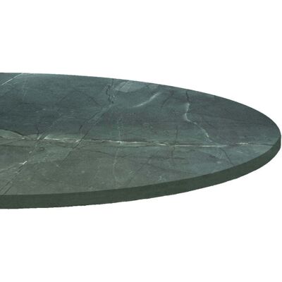 RestooTab Tischplatte rund, dunkles Marmor-Dekor; 120x120 cm (LxB); dunkelgrün/marmoriert; rund RestooTab Tischplatte rund, dunkles Marmor-Dekor; 120x120 cm (LxB); dunkelgrün/marmoriert; rund