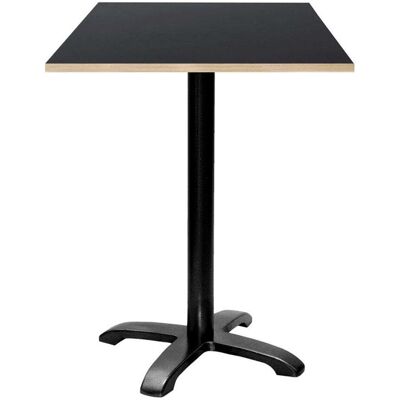 RestooTab Stehtisch Bazila quadratisch - Dekor Holz & Uni; 60x60x112 cm (LxBxH); Platte schwarz, Gestell schwarz; quadratisch RestooTab Stehtisch Bazila quadratisch - Dekor Holz & Uni; 60x60x112 cm (LxBxH); Platte schwarz, Gestell schwarz; quadratisch
