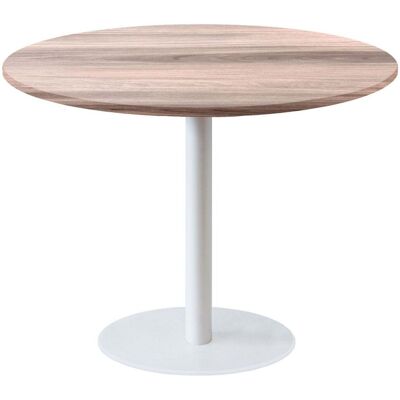 RestooTab Tisch Rome weiß Ø120cm - Modell weißer Marmor mit messingfarbenen Kanten; 120x120x75x120 cm (LxBxHxØ); eiche/hellgrau; Gestell schwarz; rund RestooTab Tisch Rome weiß Ø120cm - Modell weißer Marmor mit messingfarbenen Kanten; 120x120x75x120 cm (LxBxHxØ); eiche/hellgrau; Gestell schwarz; rund