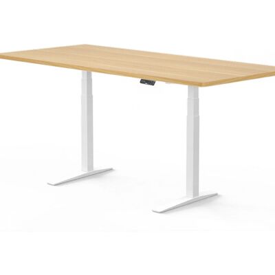 FlexiSpot Höhenverstellbarer Schreibtisch C-Beine; 166.9x85.8x6.2 cm (LxBxH); ahorn/weiß; rechteckig FlexiSpot Höhenverstellbarer Schreibtisch C-Beine; 166.9x85.8x6.2 cm (LxBxH); ahorn/weiß; rechteckig