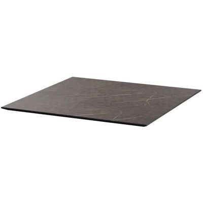 Feros HPL Tischplatte quadratisch; 70x70x1.2 cm (LxBxH); dunkelgrau; quadratisch Feros HPL Tischplatte quadratisch; 70x70x1.2 cm (LxBxH); dunkelgrau; quadratisch