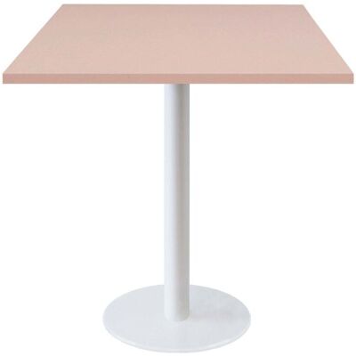RestooTab Tisch Rome weiß quadratisch - Dekore Uni; 70x70x75 cm (LxBxH); altrosa; quadratisch RestooTab Tisch Rome weiß quadratisch - Dekore Uni; 70x70x75 cm (LxBxH); altrosa; quadratisch