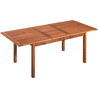 Rondo Gartentisch 'Solano' 90 x 90 cm; 220x75 cm (BxH); natur Rondo Gartentisch 'Solano' 90 x 90 cm; 220x75 cm (BxH); natur