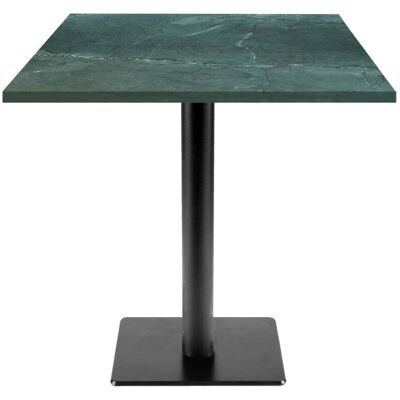 RestooTab Tisch Milan T quadratisch - Dekore Steine; 70x70x75 cm (LxBxH); dunkelgrün/marmoriert; quadratisch RestooTab Tisch Milan T quadratisch - Dekore Steine; 70x70x75 cm (LxBxH); dunkelgrün/marmoriert; quadratisch