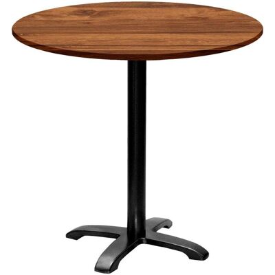 RestooTab Tisch Bazila rund - Dekor Holz; 74x80 cm (HxØ); Platte eiche wenge, Gestell schwarz; rund RestooTab Tisch Bazila rund - Dekor Holz; 74x80 cm (HxØ); Platte eiche wenge, Gestell schwarz; rund