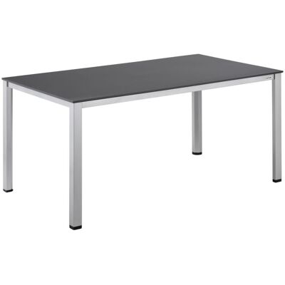 KETTLER Dining-Tisch CUBIC; 160x95x74 cm (LxBxH); Platte anthrazit, Gestell silber; rechteckig KETTLER Dining-Tisch CUBIC; 160x95x74 cm (LxBxH); Platte anthrazit, Gestell silber; rechteckig