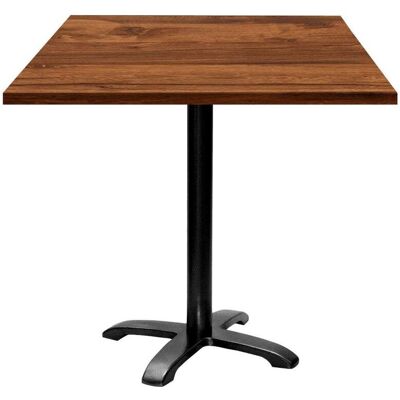 RestooTab Tisch Bazila quadratisch - Dekor Holz; 70x70x74 cm (LxBxH); Platte eiche wenge, Gestell schwarz; quadratisch RestooTab Tisch Bazila quadratisch - Dekor Holz; 70x70x74 cm (LxBxH); Platte eiche wenge, Gestell schwarz; quadratisch