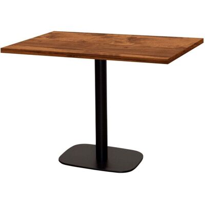 RestooTab Tisch Round rechteckig - Dekor Stein & Holz; 120x70x75 cm (LxBxH); Platte eiche wenge, Gestell schwarz; rechteckig RestooTab Tisch Round rechteckig - Dekor Stein & Holz; 120x70x75 cm (LxBxH); Platte eiche wenge, Gestell schwarz; rechteckig