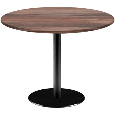 RestooTab Tisch Rome XL rund - Dekor Holz; 75x120 cm (HxØ); Platte eiche geräuchert, Gestell schwarz; rund RestooTab Tisch Rome XL rund - Dekor Holz; 75x120 cm (HxØ); Platte eiche geräuchert, Gestell schwarz; rund