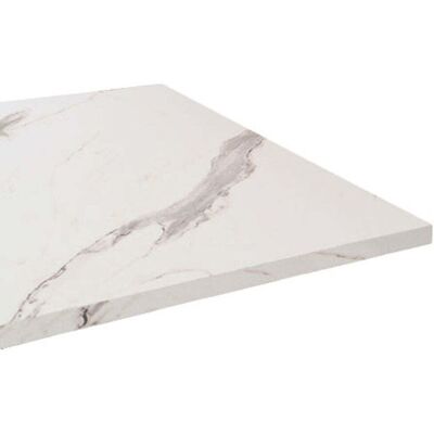 RestooTab Tischplatte quadratisch, helles Marmor-Dekor; 70x70 cm (LxB); weiß/grau/marmoriert; quadratisch RestooTab Tischplatte quadratisch, helles Marmor-Dekor; 70x70 cm (LxB); weiß/grau/marmoriert; quadratisch