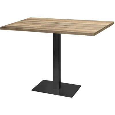 RestooTab Tisch Milan rechteckig - Dekore Holz & Uni; 120x70x75 cm (LxBxH); eiche/vintage braun; rechteckig RestooTab Tisch Milan rechteckig - Dekore Holz & Uni; 120x70x75 cm (LxBxH); eiche/vintage braun; rechteckig