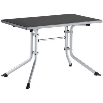 KETTLER Klapptisch BOULEVARD; 115x70x74 cm (LxBxH); Platte anthrazit, Gestell silber; rechteckig KETTLER Klapptisch BOULEVARD; 115x70x74 cm (LxBxH); Platte anthrazit, Gestell silber; rechteckig