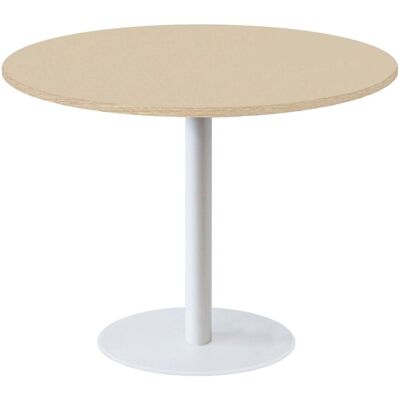 RestooTab Tisch Rome XL weiß rund - Dekore Uni; 75x120 cm (HxØ); beige/braun; rund RestooTab Tisch Rome XL weiß rund - Dekore Uni; 75x120 cm (HxØ); beige/braun; rund