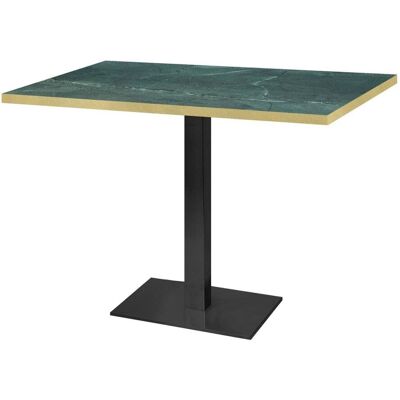 RestooTab Tisch Milan rechteckig - Dekore Steine; 120x70x75 cm (LxBxH); dunkelgrün/marmoriert/messing; rechteckig RestooTab Tisch Milan rechteckig - Dekore Steine; 120x70x75 cm (LxBxH); dunkelgrün/marmoriert/messing; rechteckig