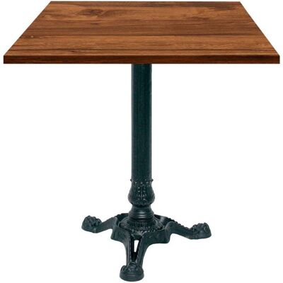 RestooTab Tisch Bistrot 70x70cm - Modell Calacatta; 70x70x75 cm (LxBxH); eiche wenge; Gestell schwarz; quadratisch RestooTab Tisch Bistrot 70x70cm - Modell Calacatta; 70x70x75 cm (LxBxH); eiche wenge; Gestell schwarz; quadratisch