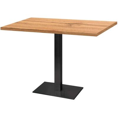 RestooTab Tisch Milan rechteckig - Dekor Stein & Holz; 120x70x75 cm (LxBxH); Platte eiche, Gestell schwarz; rechteckig RestooTab Tisch Milan rechteckig - Dekor Stein & Holz; 120x70x75 cm (LxBxH); Platte eiche, Gestell schwarz; rechteckig