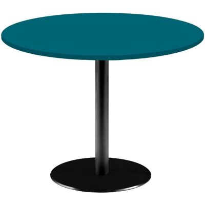 RestooTab Tisch Rome XL rund - Dekor Uni; 75x120 cm (HxØ); Platte blau, Gestell schwarz; rund RestooTab Tisch Rome XL rund - Dekor Uni; 75x120 cm (HxØ); Platte blau, Gestell schwarz; rund