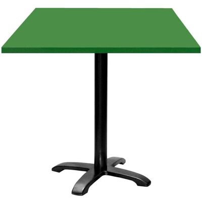 RestooTab Tisch Bazila quadratisch - Dekor Uni; 70x70x74 cm (LxBxH); Platte grün, Gestell schwarz; quadratisch RestooTab Tisch Bazila quadratisch - Dekor Uni; 70x70x74 cm (LxBxH); Platte grün, Gestell schwarz; quadratisch