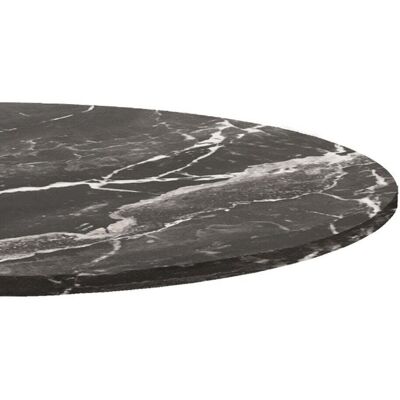 RestooTab Tischplatte rund, dunkles Marmor-Dekor; 70x70 cm (LxB); schwarz/braun/marmoriert; rund RestooTab Tischplatte rund, dunkles Marmor-Dekor; 70x70 cm (LxB); schwarz/braun/marmoriert; rund