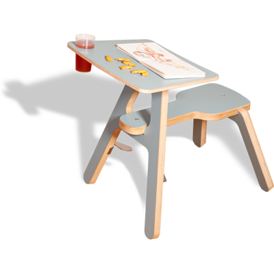 timkid Malbank CLEXO; 46.5x67.5x59 cm (BxTxH); rauchblau timkid Malbank CLEXO; 46.5x67.5x59 cm (BxTxH); rauchblau