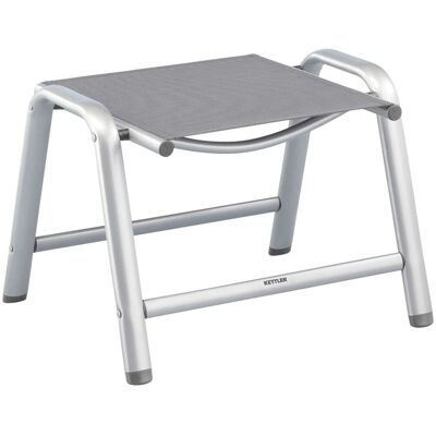 KETTLER Hocker CIRRUS; 60x51x51x43 cm (BxTxLxH); Sitz anthrazit, Gestell silber KETTLER Hocker CIRRUS; 60x51x51x43 cm (BxTxLxH); Sitz anthrazit, Gestell silber