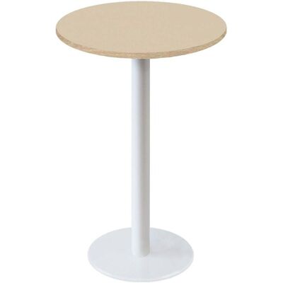 RestooTab Stehtisch Rome weiß rund - Dekore Uni; 113x60 cm (HxØ); beige/braun; rund RestooTab Stehtisch Rome weiß rund - Dekore Uni; 113x60 cm (HxØ); beige/braun; rund