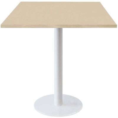 RestooTab Tisch Rome weiß quadratisch - Dekore Uni; 70x70x75 cm (LxBxH); beige/braun; quadratisch RestooTab Tisch Rome weiß quadratisch - Dekore Uni; 70x70x75 cm (LxBxH); beige/braun; quadratisch