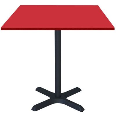 Restootab Dina Roter Tisch - 70x70cm - Restauranttisch Restootab Dina Roter Tisch - 70x70cm - Restauranttisch