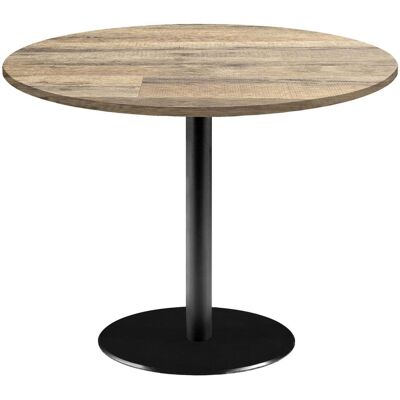 RestooTab Tisch Rome XL rund - Dekore Holz & Uni; 75x120 cm (HxØ); eiche/vintage braun; rund RestooTab Tisch Rome XL rund - Dekore Holz & Uni; 75x120 cm (HxØ); eiche/vintage braun; rund