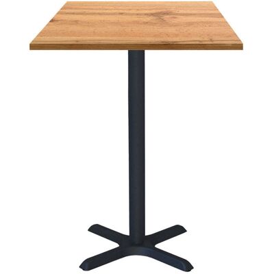 RestooTab Stehtisch Dina quadratisch - Dekor Holz & Uni; 60x60x112 cm (LxBxH); Platte eiche, Gestell schwarz; quadratisch RestooTab Stehtisch Dina quadratisch - Dekor Holz & Uni; 60x60x112 cm (LxBxH); Platte eiche, Gestell schwarz; quadratisch