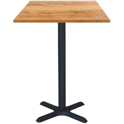 RestooTab Stehtisch Dina quadratisch - Dekor Holz & Uni; 60x60x112 cm (LxBxH); Platte eiche antik, Gestell schwarz; quadratisch RestooTab Stehtisch Dina quadratisch - Dekor Holz & Uni; 60x60x112 cm (LxBxH); Platte eiche antik, Gestell schwarz; quadratisch