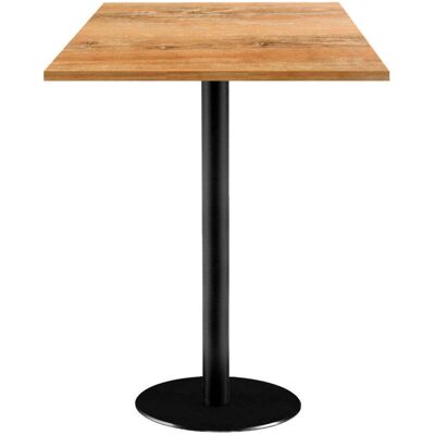 RestooTab Stehtisch Rome quadratisch - Dekor Holz; 60x60x113 cm (LxBxH); Platte eiche antik, Gestell schwarz; quadratisch RestooTab Stehtisch Rome quadratisch - Dekor Holz; 60x60x113 cm (LxBxH); Platte eiche antik, Gestell schwarz; quadratisch