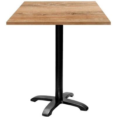 RestooTab Stehtisch Bazila quadratisch - Dekor Holz & Uni; 70x70x113 cm (LxBxH); Platte eiche antik, Gestell schwarz; quadratisch RestooTab Stehtisch Bazila quadratisch - Dekor Holz & Uni; 70x70x113 cm (LxBxH); Platte eiche antik, Gestell schwarz; quadratisch