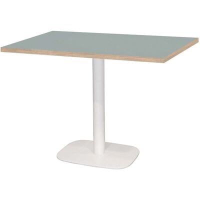 RestooTab Tisch Round weiß rechteckig - Dekore Uni; 120x70x75 cm (LxBxH); grau/braun; rechteckig RestooTab Tisch Round weiß rechteckig - Dekore Uni; 120x70x75 cm (LxBxH); grau/braun; rechteckig