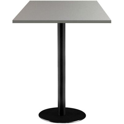 RestooTab Stehtisch Rome quadratisch - Dekor Uni; 60x60x113 cm (LxBxH); Platte grau, Gestell schwarz; quadratisch RestooTab Stehtisch Rome quadratisch - Dekor Uni; 60x60x113 cm (LxBxH); Platte grau, Gestell schwarz; quadratisch