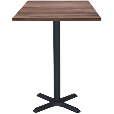 RestooTab Stehtisch Dina quadratisch - Dekor Holz & Uni; 60x60x112 cm (LxBxH); Platte eiche geräuchert, Gestell schwarz; quadratisch RestooTab Stehtisch Dina quadratisch - Dekor Holz & Uni; 60x60x112 cm (LxBxH); Platte eiche geräuchert, Gestell schwarz; quadratisch
