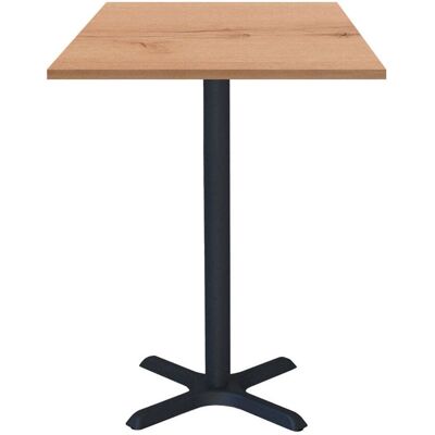 RestooTab Stehtisch Dina quadratisch - Dekor Holz & Uni; 60x60x112 cm (LxBxH); Platte eiche/natur, Gestell schwarz; quadratisch RestooTab Stehtisch Dina quadratisch - Dekor Holz & Uni; 60x60x112 cm (LxBxH); Platte eiche/natur, Gestell schwarz; quadratisch