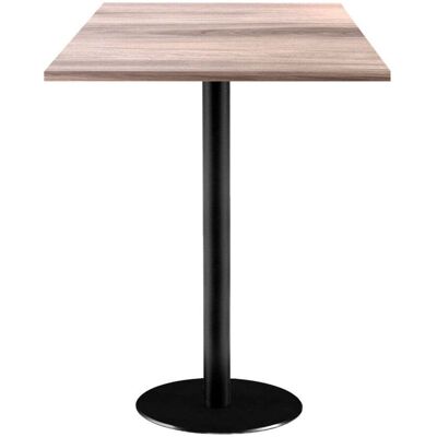 RestooTab Stehtisch Rome quadratisch - Dekor Holz; 60x60x113 cm (LxBxH); Platte eiche/hellgrau, Gestell schwarz; quadratisch RestooTab Stehtisch Rome quadratisch - Dekor Holz; 60x60x113 cm (LxBxH); Platte eiche/hellgrau, Gestell schwarz; quadratisch
