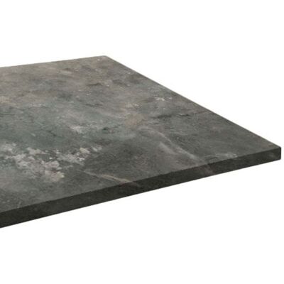 RestooTab Tischplatte quadratisch, helles Marmor-Dekor; 70x70 cm (LxB); graublau; quadratisch RestooTab Tischplatte quadratisch, helles Marmor-Dekor; 70x70 cm (LxB); graublau; quadratisch