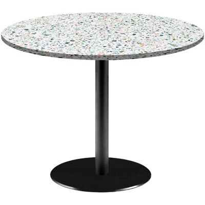 RestooTab Tisch Rome XL rund - Dekore Steine; 75x120 cm (HxØ); mehrfarbig/terrazzo; rund RestooTab Tisch Rome XL rund - Dekore Steine; 75x120 cm (HxØ); mehrfarbig/terrazzo; rund