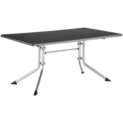 KETTLER Klapptisch BOULEVARD; 160x95x74 cm (LxBxH); Platte anthrazit, Gestell silber; rechteckig KETTLER Klapptisch BOULEVARD; 160x95x74 cm (LxBxH); Platte anthrazit, Gestell silber; rechteckig