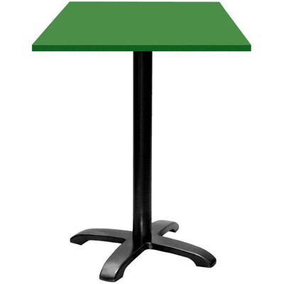 RestooTab Stehtisch Bazila quadratisch - Dekor Holz & Uni; 60x60x112 cm (LxBxH); Platte grün, Gestell schwarz; quadratisch RestooTab Stehtisch Bazila quadratisch - Dekor Holz & Uni; 60x60x112 cm (LxBxH); Platte grün, Gestell schwarz; quadratisch