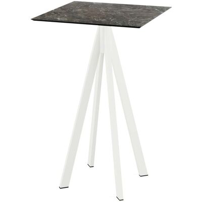 Feros Stehtisch Infinity Weiß Gestell + HPL quadratisch; 70x70x109.2 cm (LxBxH); mehrfarbig; quadratisch Feros Stehtisch Infinity Weiß Gestell + HPL quadratisch; 70x70x109.2 cm (LxBxH); mehrfarbig; quadratisch