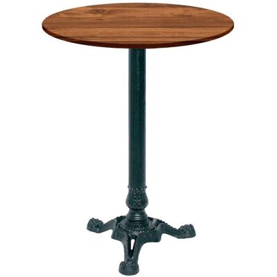 RestooTab Stehtisch Bistrot Ø60cm - Modell Calacatta; 60x60x113x60 cm (LxBxHxØ); eiche wenge; Gestell schwarz; rund RestooTab Stehtisch Bistrot Ø60cm - Modell Calacatta; 60x60x113x60 cm (LxBxHxØ); eiche wenge; Gestell schwarz; rund